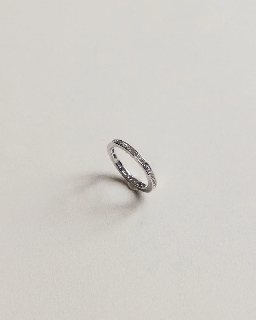 Princess Cut Channel Set band